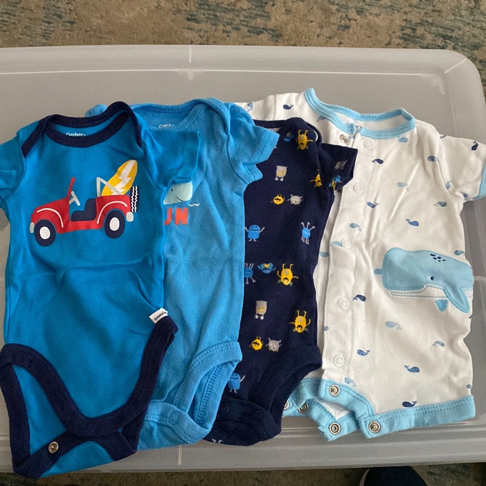 Bundle of newborn boys onsie